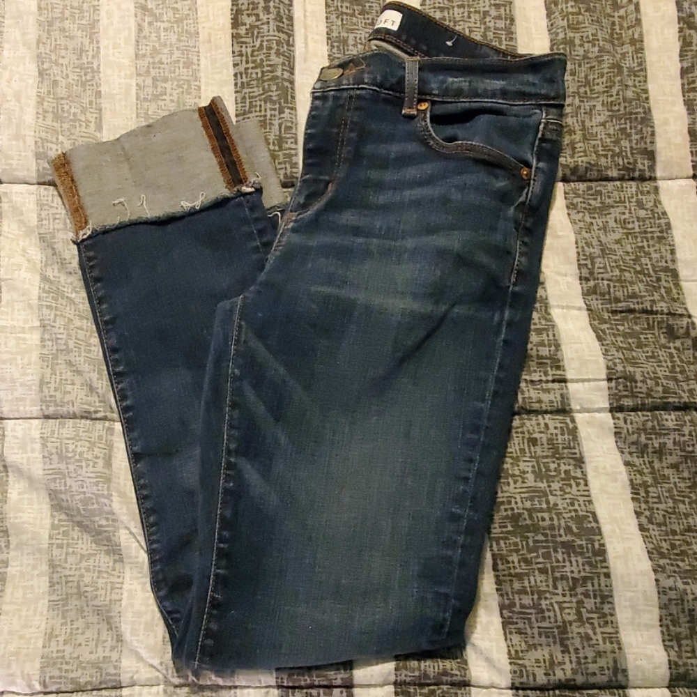 Loft cuffed jeans